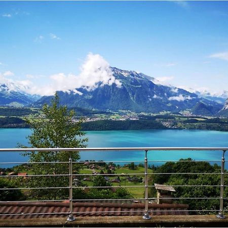 Chalet With View Of The Mountains And The Thun Lake ジーグリスヴィル エクステリア 写真