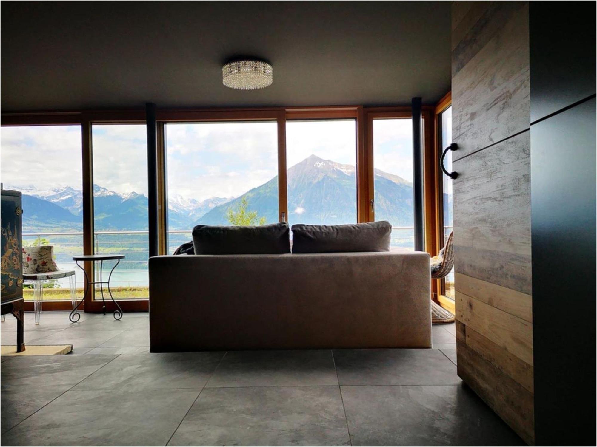 Chalet With View Of The Mountains And The Thun Lake ジーグリスヴィル エクステリア 写真